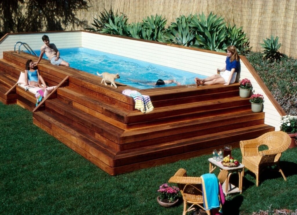 Inflatable pool landscaping ideas for a refreshing and inviting oasis