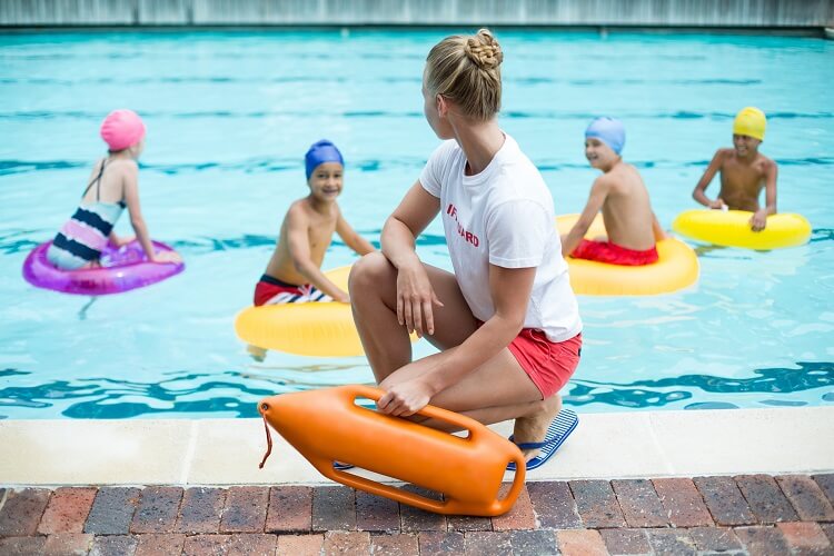 Inflatable pool safety steps for first-time pool owners