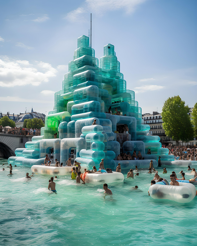 Designing Floating Art Installations with Inflatable Pools