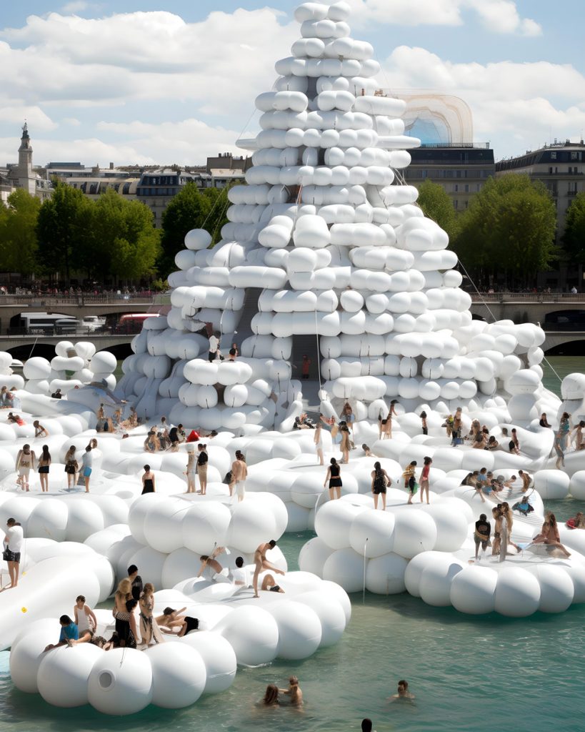 Designing Floating Art Installations with Inflatable Pools