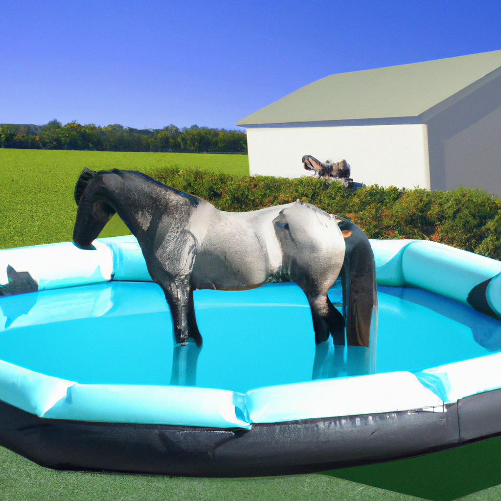 Inflatable Pools for Water Therapy for Horses