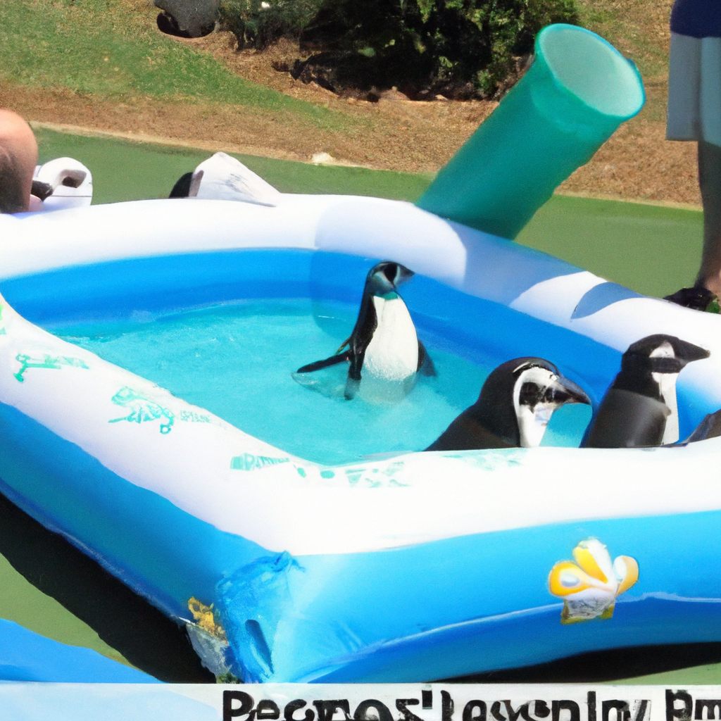 Inflatable Pools for Water Therapy for Penguins