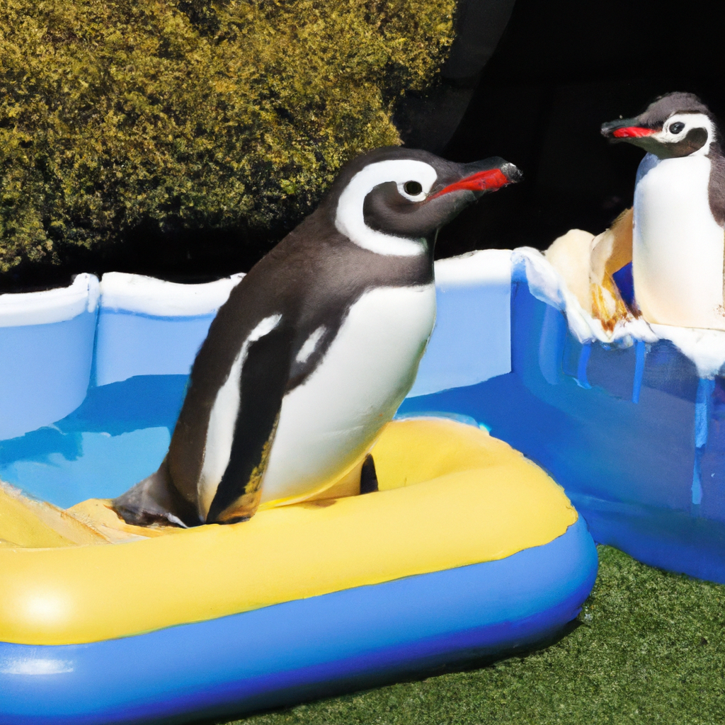 Inflatable Pools for Water Therapy for Penguins